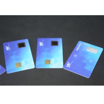 Πληρωμή 1.5mm έξυπνη κάρτα 7816 δακτυλικών αποτυπωμάτων ασφάλειας με την ηλεκτρονική οθόνη μελανιού
