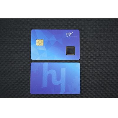 Πιστωτική κάρτα 1.0mm δακτυλικών αποτυπωμάτων OTP ενσωματωμένη σύνδεση διπλής κατεύθυνσης επικύρωση
